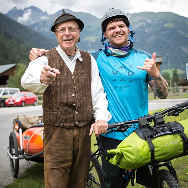 Kayak tour with bike through the Alps